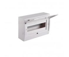 Kanlux 23618 Moduliniai skirstytuvai, plastikiniai, 1x12, įleidžiami, IP30 IK07 N+PE II klasė, skaidrios mėlynos durys, KDB-F12T, balta 23618