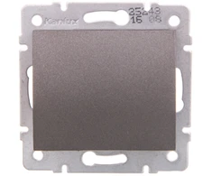 Kanlux 25243 LOGI Vienpolis sraigtinis jungiklis 10AX 250V grafitas 021000141 25243