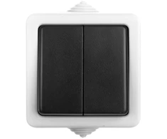 Kanlux Žvakidės jungtis 10AX 250V juoda (25351)