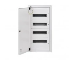 Kanlux 29317 Metalinis modulinis skirstytuvas 4x12 paviršinis IP30 N+PE I klasė baltos durys KP-DB-I-MS-412 balta 29317