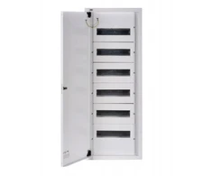 Kanlux 29319 Metalinis modulinis skirstytuvas 6x12 paviršinis IP30 N+PE I klasė baltos durys KP-DB-I-MS-612 balta 29319