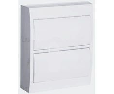 Kanlux 36421 Modulinis skirstomasis skydas plastikinis 2x12 paviršinis IP40 IK06 N+PE II klasė baltos durys DB212S 2X12P/SMD-P balta 36421