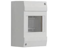 Kanlux 3851 Moduliniai skirstytuvai, plastikiniai, 1x4, montuojami ant paviršiaus, IP30 IK06 II klasė, be durų DB104W 1X4P/SM balta 3851