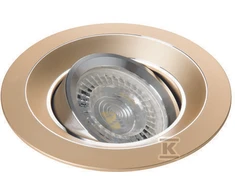 Įmontuojamas šviestuvas Kanlux Colie, 35W, GU10, aukso