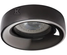 Įleidžiamas šviestuvas KANLUX ELNIS, 35 W, GU10, juodos sp., ø9,8 cm