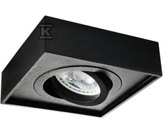 Įleidžiamasis šviestuvas KANLUX MINI GORD, 1 x GX5,3/GU10, max 35 W, juodos sp., 9,8 x 9,8 x 5 cm