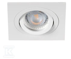 Įleidžiamas šviestuvas KANLUX SEIDY CT-DTL50-W/M, 12 V, 50 W, GU5.3, kvadrato f., baltos sp.