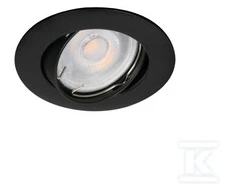 Įleidžiamasis šviestuvas KANLUX VIDI, 1 x GX5,3, max 50 W, juodos sp., Ø8,2 cm