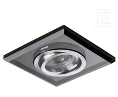 Įleidžiamas šviestuvas KANLUX MORTA CT-DTL50-B, 12 V, 35 W, GU5.3, kvadrato f., juodos sp.