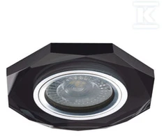 Įleidžiamas šviestuvas KANLUX MORTA, IP20, 12V/220V, 9x9,8x2 cm, juodos sp.