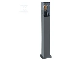 Pastatomas lauko šviestuvas KANLUX Laven, IP44, 1 x 27, max 10W, 13 x 13 x 80 cm