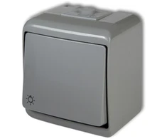 Karlik Elektrotechnik 10WHE-5 JUNIOR Mygtukas /šviesa/ šviesiai rutulys IP54 10WHE-5