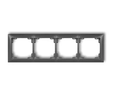 Karlik Elektrotechnik 11DRSO-4 DECO Universalus keturkampis rėmas pagamintas iš DECO Soft grafito 11DRSO-4 plastiko