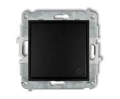 Karlik Elektrotechnik 12IWP-5 ICON Jungiklio mechanizmas, šviesus, matinė juoda 12IWP-5