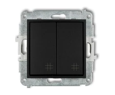 Karlik Elektrotechnik 12IWP-66 ICON Dvigubo kryžminio ryšio mechanizmas matinė juoda 12IWP-66