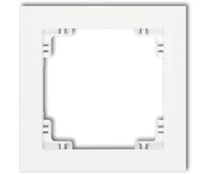 Karlik Elektrotechnik 25DR-1 DECO Vienvietis universalus plastikinis rėmas, baltas matinis 25DR-1