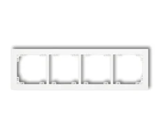 Karlik Elektrotechnik 25DR-4 DECO Universalus keturkampis rėmas pagamintas iš plastiko, matinės baltos spalvos 25DR-4