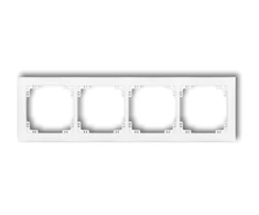 Karlik Elektrotechnik 25DRSO-4 DECO Universalus keturkampis rėmas pagamintas iš DECO Soft medžiagos, matinė balta 25DRSO-4