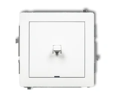 Karlik Elektrotechnik 25DWPUS-1 DECO Vienpolio jungiklio mechanizmas, amerikietiško stiliaus, matinė balta 25DWPUS-1