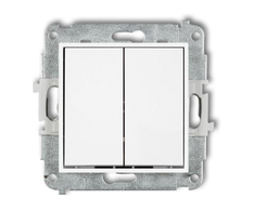 Karlik Elektrotechnik 25IWP-2 ICON Žvakidės jungiklio mechanizmas baltas matinis 25IWP-2