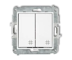 Schneider Karlik Elektrotechnik 25IWP-66 ICON Dvigubo kryžminio jungties mechanizmas matinis baltas 25IWP-66