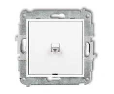Karlik Elektrotechnik 25IWPUS-1 ICON Vieno poliaus jungiklio mechanizmas amerikietiško stiliaus matinis baltas 25IWPUS-1