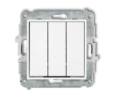 Karlik Elektrotechnik 25MWP-7 MINI Trigubo jungties mechanizmas, matinė balta 25MWP-7