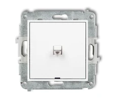 Karlik Elektrotechnik 25MWPUS-1 MINI Vienpolio jungiklio mechanizmas amerikietiško stiliaus matinis baltas 25MWPUS-1