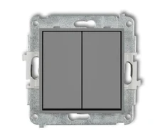 Karlik Elektrotechnik 27IWP-2 ICON Žvakidės jungiklio mechanizmas matinis pilkas 27IWP-2