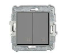 Karlik Elektrotechnik 27IWP-66 ICON Dvigubo kryžminio jungties mechanizmas matinė pilka 27IWP-66