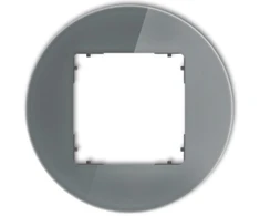 Karlik Elektrotechnik Karlik Vieno rėmo Karlik Icon 28-28-IRSO-1 universalus apvalus stiklo efektas, matinis grafitas