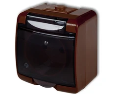 Karlik Elektrotechnik 4GHE-1d JUNIOR Lizdas single su/u (dūmų sklendė) ore IP54 4GHE-1d