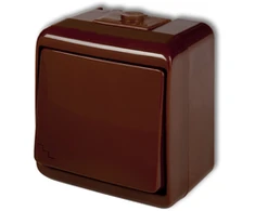 Karlik Elektrotechnik 4WHE-3 JUNIOR Laiptų jungiklis raudonas IP54 4WHE-3
