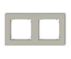 Karlik Elektrotechnik 60MR-2 MINI Universalus dvigubas kvadratinis rėmas iš taupe plastiko 60MR-2