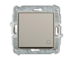 Karlik Elektrotechnik 60MWP-4 MINI jungiklio mechanizmas normaliai atidarytas varpelis taupe 60MWP-4