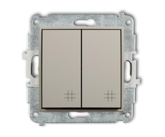 Karlik Elektrotechnik 60MWP-66 MINI Dvigubas kryžminis mechanizmas taupe 60MWP-66