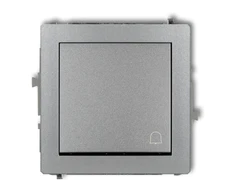 Karlik Elektrotechnik 7DWP-4 DECO mygtukas /varpelis/ metalinė sidabrinė 7DWP-4