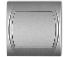 Karlik Elektrotechnik 7LWP-1 LOGO Vienpolis jungiklis sidabrinė metalinė 7LWP-1
