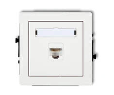 Karlik Deko PC lizdas 1xRJ45, kategorija 5E, 8-pin balta (DGK-1)