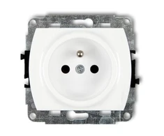 Karlik Elektrotechnik GP-1zp TREND Lizdas single su/u 2P+Z balta GP-1zp