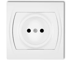 Karlik Elektrotechnik LGP-1p LOGO Lizdas single b/u balta LGP-1p
