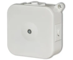 Karlik Elektrotechnik PHS-1 Hermetiška jungiamoji dėžutė su jungtimis 80x80mm balta PHS-1