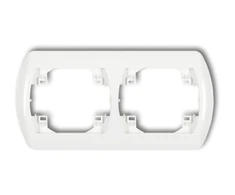 Karlik Elektrotechnik RH-2 TREND Balta RH-2 horizontalus dvigubas rėmas