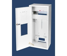 Karwasz RU-3 Z/O/E Ant paviršiaus montuojama/po sienele skaitiklių spinta (universali) 1 metro, 3 fazių, 12 IP30 modulių, 115 mm RU-3 Z O/E