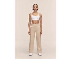 Moteriškos kelnės CASALL Aria Turn Up Straight Jogger, smėlio spalvos