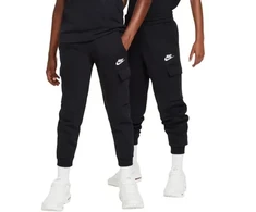 Kelnės vaikams Nike Sportswear Club Fleece juoda FD3012 010 (S)