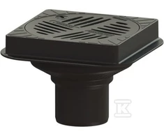 Kessel ECOGUSS SOCET, Kvadratas, DN100