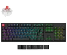 Keychron K10 QMK V2 klaviatūra Uniwersalne USB + RF belaidė + Bluetooth QWERTY Angielski Juodas