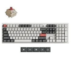 Keychron Q6 Ultra 8K klaviatūra Universali USB + RF belaidė + Bluetooth Balta