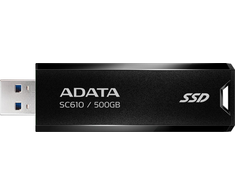 Išorinis kietasis diskas SSD Adata SC610 500GB USB3.2A Juodas